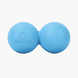 Массажний мʼяч для МФР подвійний LivePro Therapy Blue Massage Peanut Ball 6,5 cm LP8502/BU фото 1