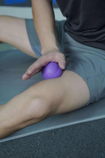 Массажний мʼяч для МФР LivePro Therapy Violet Massage Ball 6,5 cm LP8501/VT фото