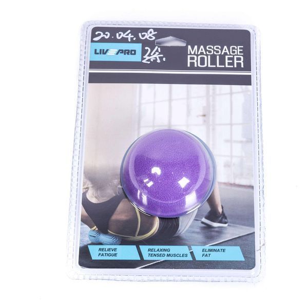 Массажний мʼяч для МФР LivePro Therapy Violet Massage Ball 6,5 cm LP8501/VT фото