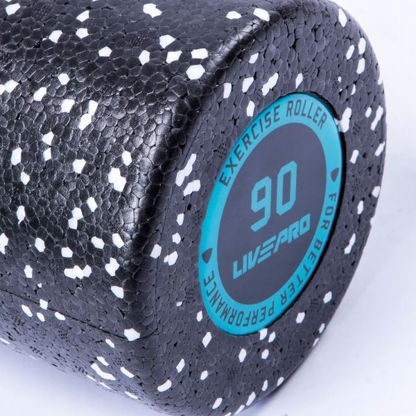 Массажний ролик для МФР LivePro EPP Foam Roller 90 cm LP8238/BK фото