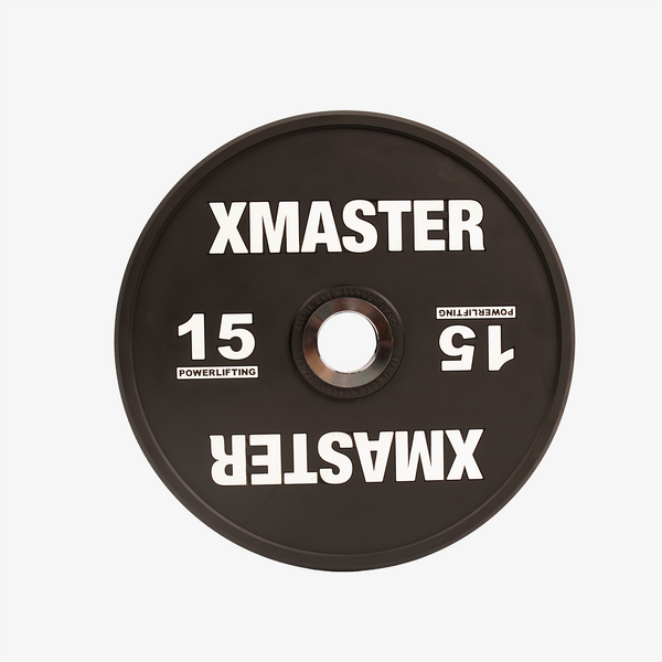 Чорні диски для пауерліфтингу XMaster Black Urethane Powerlifting Plate XmasterBlackUrethanePowerliftingPlate10kg фото