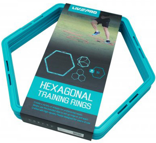Координаційна решітка Livepro Hexagonal Agility Ladder (6 шт) LP8612/BU фото