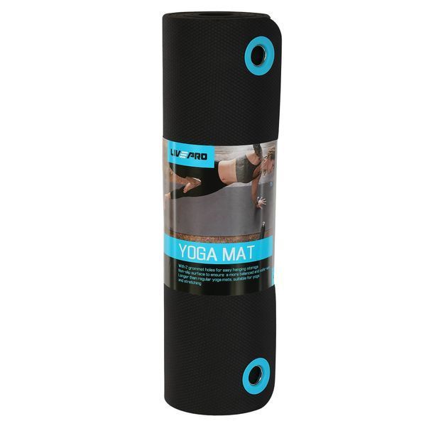 Килимок для фітнесу і йоги підвісний Livepro Hanging TPE Yoga Mat LP8227/BK фото