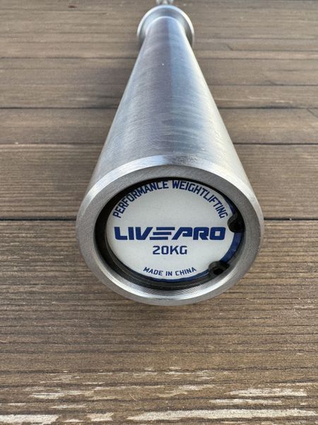 Гриф для важкої атлетики LivePro Perfomance Weightlifting Barbell 20 кг LP8315/20/SR фото