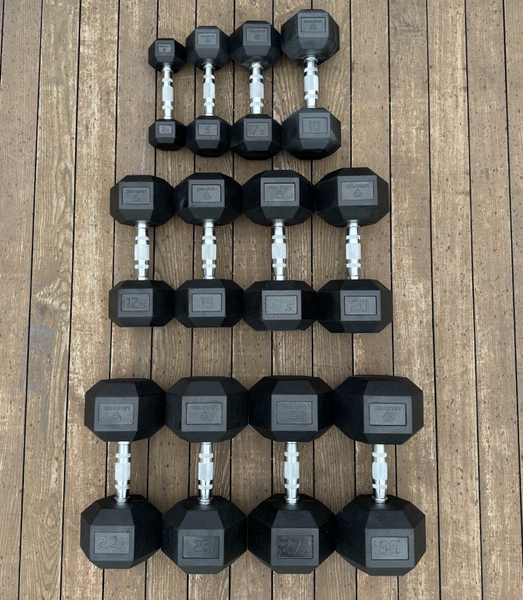 Гексагональні гантелі LivePro Hex Dumbbell LP8005-5 фото