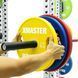 Кольорові диски для пауерліфтингу з ручками XMaster Hand Grip Color Urethane Powerlifting Plate XmasterHandGripColorUrethanePowerliftingPlate10kg фото 14