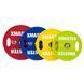 Кольорові диски для пауерліфтингу з ручками XMaster Hand Grip Color Urethane Powerlifting Plate XmasterHandGripColorUrethanePowerliftingPlate10kg фото 7