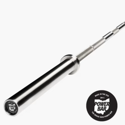 Гриф для пауерліфтингу Rogue Ohio Power Bar - Stainless Steel (нержавіюча сталь) 20 кг Rogue20KGOhioPowerBarStainlessSteel фото