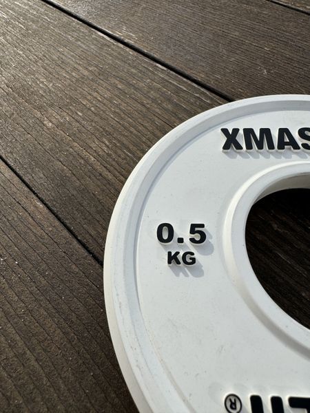 Малі фракційні диски для важкої атлетики преміум Xmaster Mini Rubber Change Plates XmasterMiniRubberChangePlates0point5kg фото