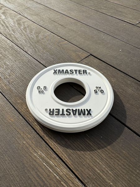 Малі фракційні диски для важкої атлетики преміум Xmaster Mini Rubber Change Plates XmasterMiniRubberChangePlates0point5kg фото
