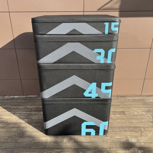 Пліобокс для застрибувань мʼякий набір Livepro Stackable Soft Plyo Box Set LP8158/BK фото