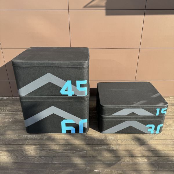 Пліобокс для застрибувань мʼякий набір Livepro Stackable Soft Plyo Box Set LP8158/BK фото