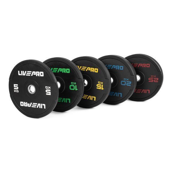 Бамперні диски Livepro Colored Bumper Plate LP8331/05/BK фото