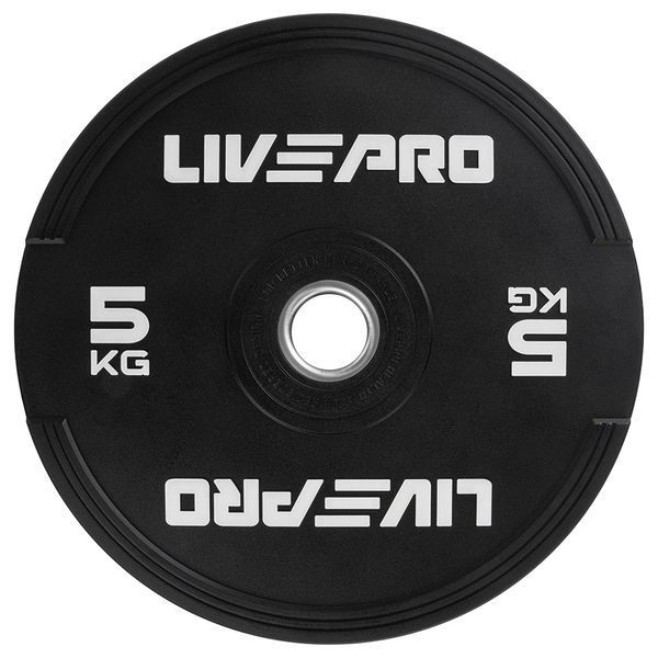 Бамперні диски Livepro Colored Bumper Plate LP8331/05/BK фото