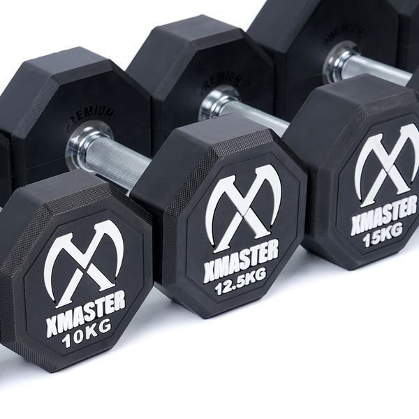 8-кутні поліуретанові гантелі преміум XMASTER Xmaster8SidedDumbbell2.5kg фото