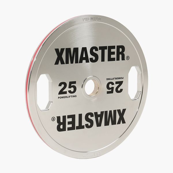 Хромовані диски для пауерліфтингу з ручками преміум XMaster Hand Grip Chrome Steel Plates XmasterHandGripChromeSteelPlates10kg фото