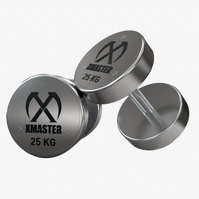 Гантелі хромовані преміум XMASTER XmasterChromeFixedSteelDumbbells2.5kg фото