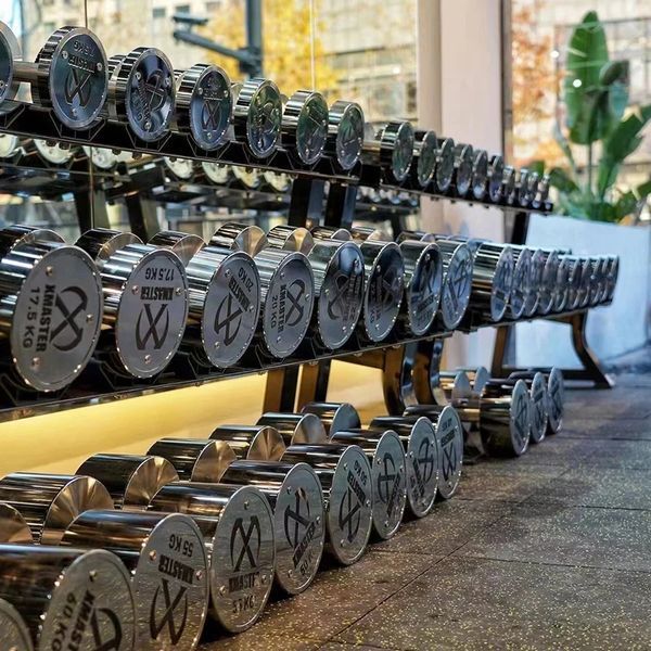 Гантелі хромовані преміум XMASTER XmasterChromeFixedSteelDumbbells2.5kg фото