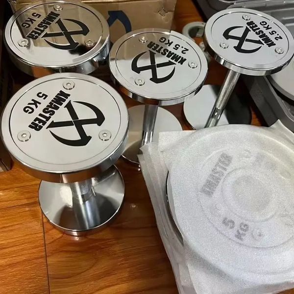 Гантелі хромовані преміум XMASTER XmasterChromeFixedSteelDumbbells2.5kg фото