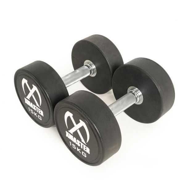 Гантелі круглі прорезинені преміум XMASTER XmasterUrethaneDumbbell2.5kg фото