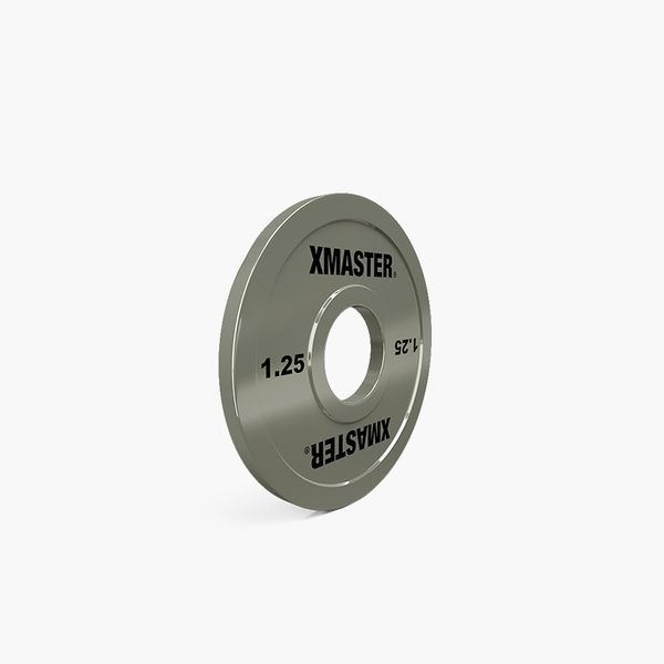 Хромовані малі диски для пауерліфтингу преміум Xmaster Chrome Mini Steel Plate XmasterChromeMiniSteelPlate0point25kg фото
