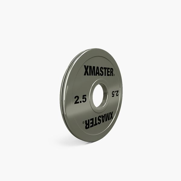 Хромовані малі диски для пауерліфтингу преміум Xmaster Chrome Mini Steel Plate XmasterChromeMiniSteelPlate0point25kg фото
