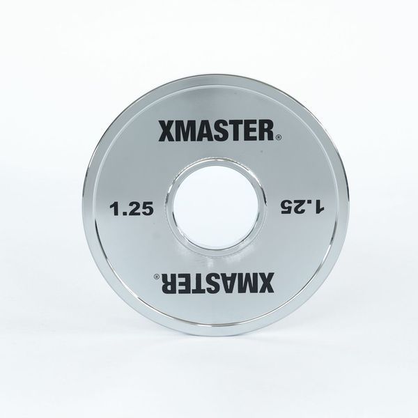 Хромовані малі диски для пауерліфтингу преміум Xmaster Chrome Mini Steel Plate XmasterChromeMiniSteelPlate0point25kg фото