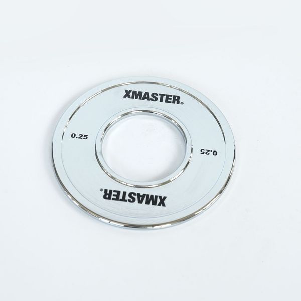 Хромовані малі диски для пауерліфтингу преміум Xmaster Chrome Mini Steel Plate XmasterChromeMiniSteelPlate0point25kg фото