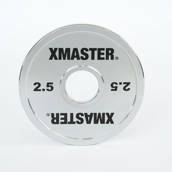 Хромовані малі диски для пауерліфтингу преміум Xmaster Chrome Mini Steel Plate XmasterChromeMiniSteelPlate0point25kg фото