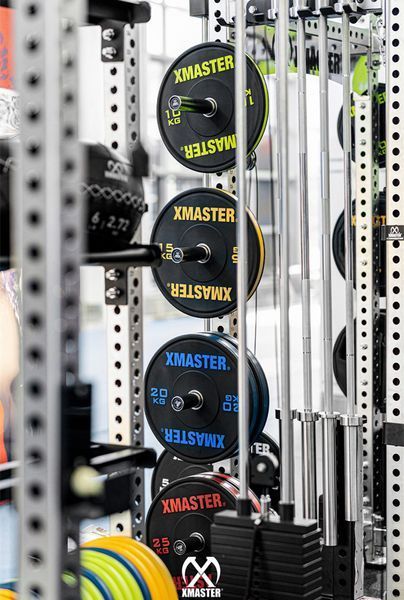 Бамперні диски XMaster Premium Color Stripe Bumper Plate XMasterPremiumColorStripeBumperPlate5kg фото